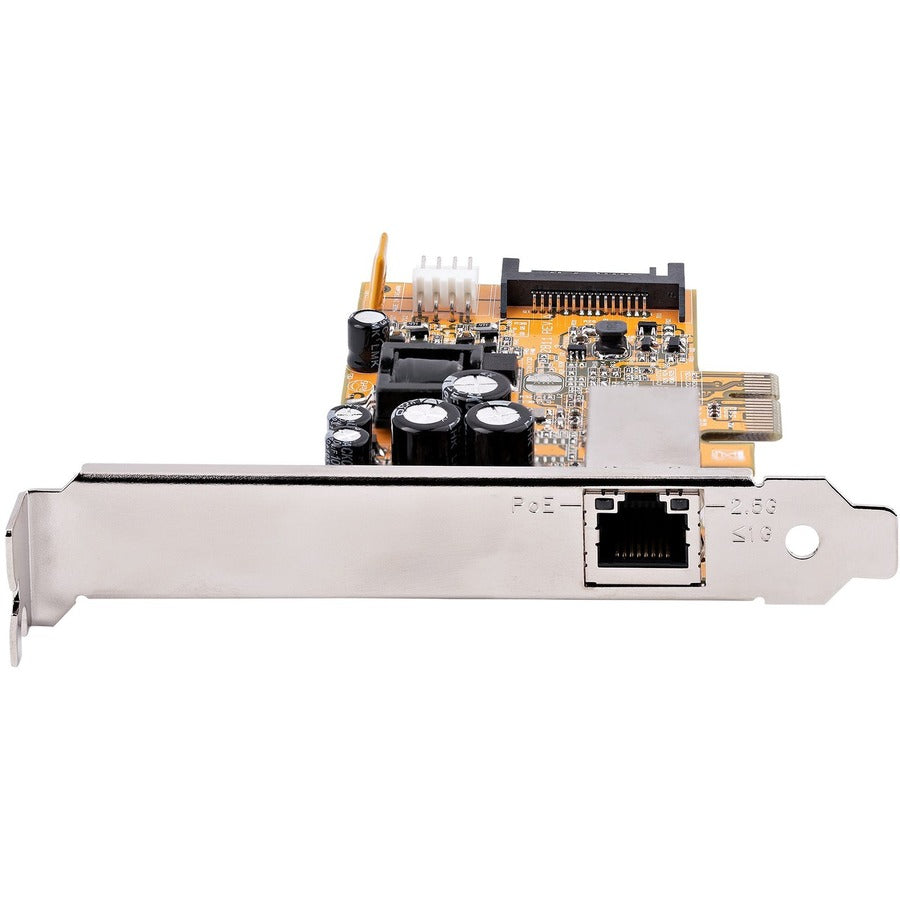 Startech.Com 1 Port 2.5Gbps Poe Network Card, Pcie Ethernet Card, 30W 802.3At Poe Nic For Pc/Servers, Rj45/Network Poe Lan Adapter, Nbaset