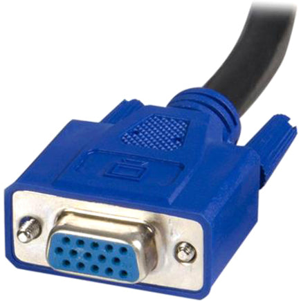 Startech.Com 10 Ft 2-In-1 Universal Usb Kvm Cable - Video / Usb Cable - Hd-15, 4 Pin Usb Type B (M) - 4 Pin Usb Type A, Hd-15 - 10