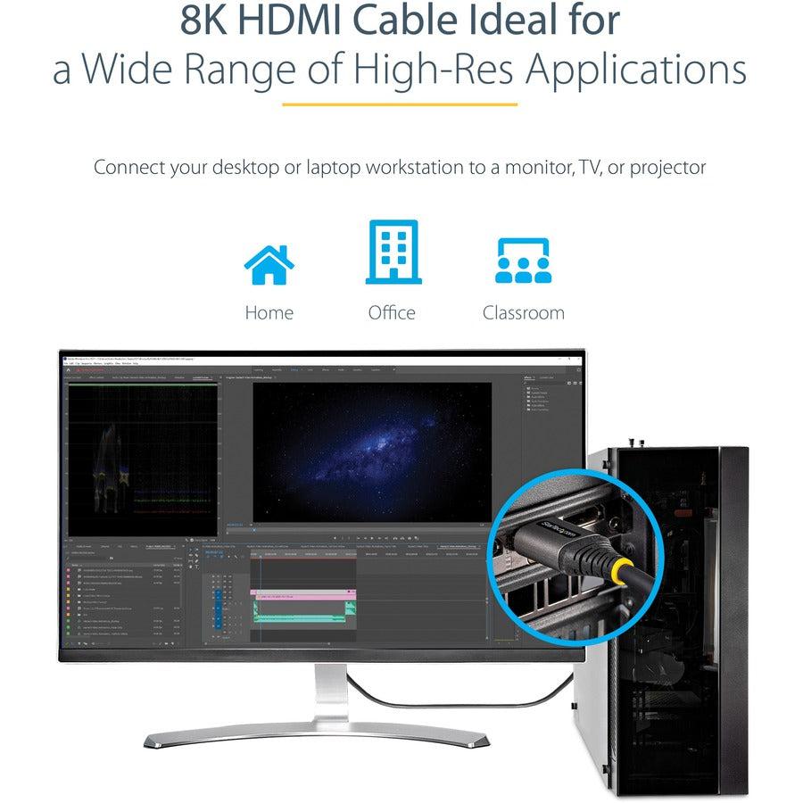 Startech.Com 10Ft (3M) Hdmi 2.1 Cable 8K - Certified Ultra High Speed Hdmi Cable 48Gbps - 8K 60Hz/4K
