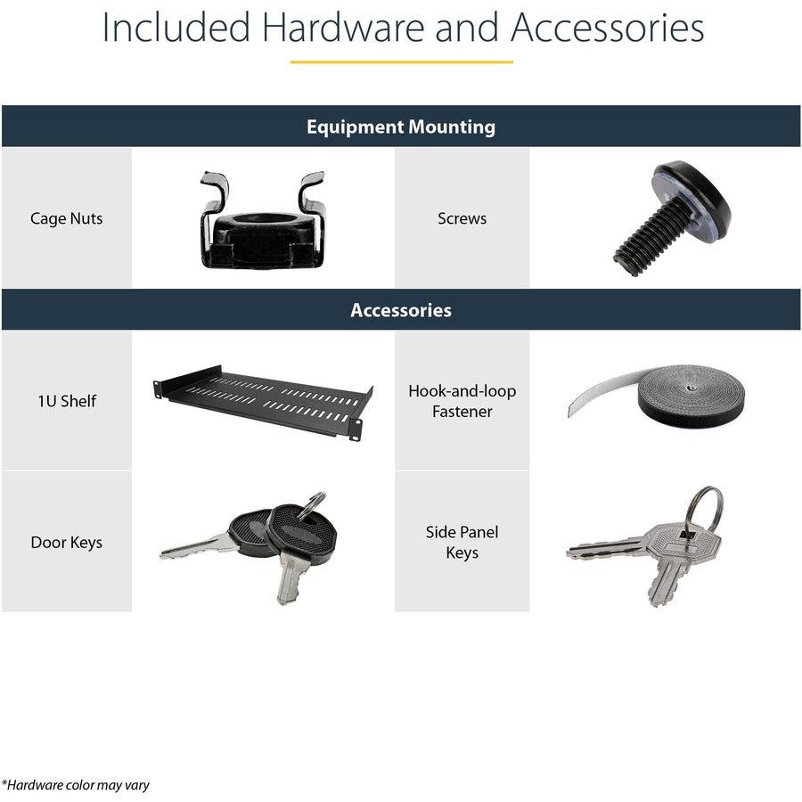 Startech.Com 12U 19" Wall Mount Network Cabinet - 16" Deep Hinged Locking It Network Switch Depth