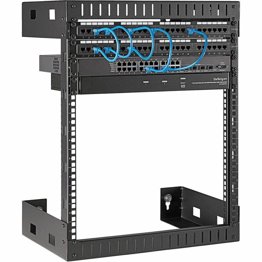 Startech.Com 12U 19" Wall Mount Network Rack - 12" Deep 2 Post Open Frame Server Room Rack For
