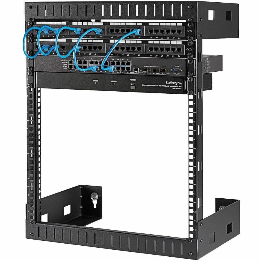 Startech.Com 12U 19" Wall Mount Network Rack - 12" Deep 2 Post Open Frame Server Room Rack For