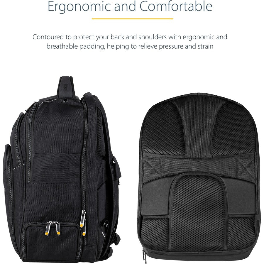 Startech.Com 15.6" Laptop Backpack With Removable Accessory Organizer Case - Professional It Tech