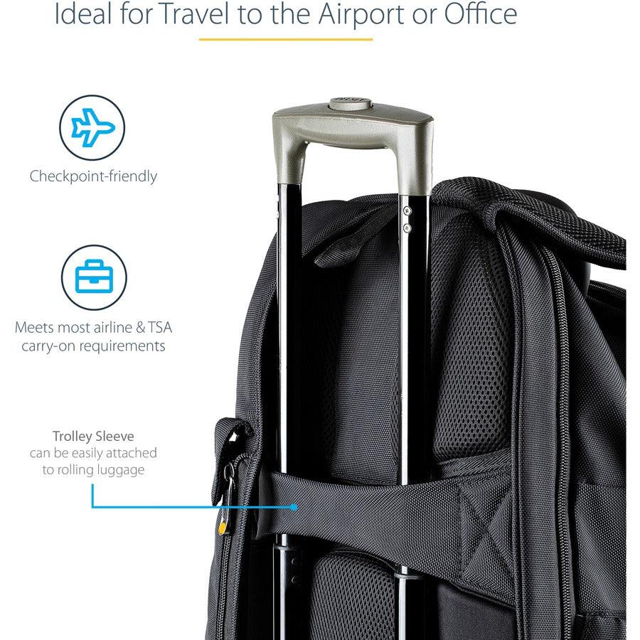 Startech.Com 15.6" Laptop Backpack With Removable Accessory Organizer Case - Professional It Tech