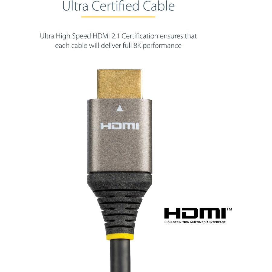 Startech.Com 16Ft (5M) Hdmi 2.1 Cable 8K - Certified Ultra High Speed Hdmi Cable 48Gbps - 8K 60Hz/4K
