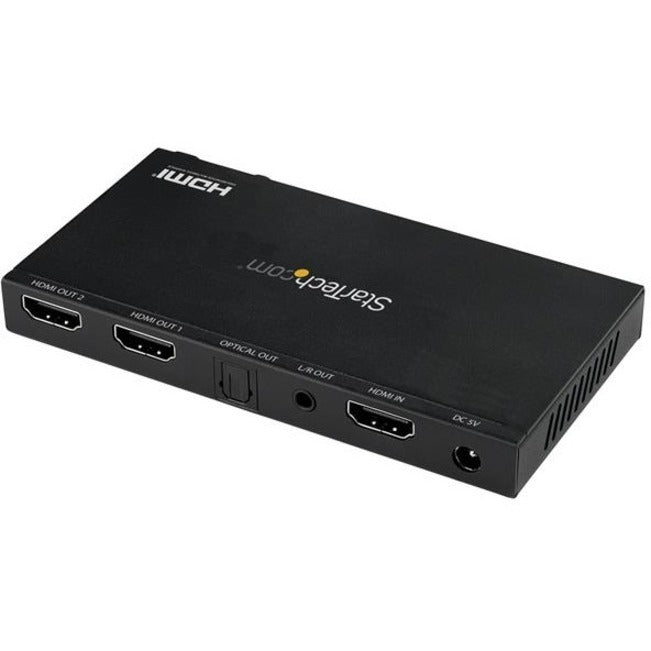 Startech.Com 2-Port Hdmi Splitter - 4K 60Hz With Built-In Scaler