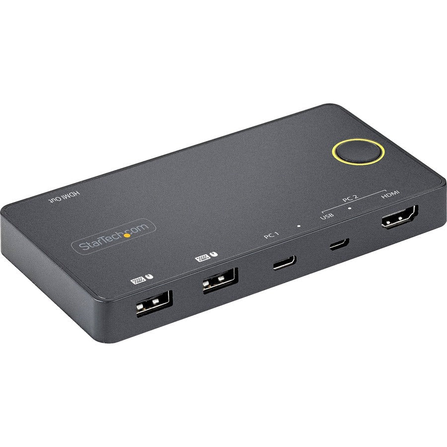 Startech.Com 2 Port Hybrid Usb-A + Hdmi & Usb-C Kvm Switch - Single 4K 60Hz Hdmi 2.0 Monitor -