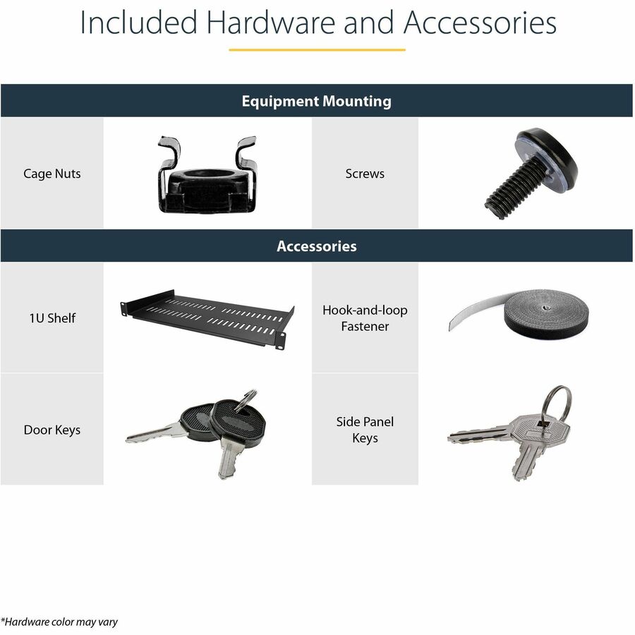 Startech.Com 26U 19" Wall Mount Network Cabinet - 16" Deep Hinged Locking It Network Switch Depth