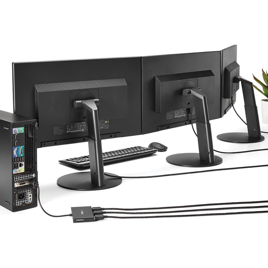 Startech.Com 3-Port Multi Monitor Adapter - Mini Displayport To Hdmi Mst Hub - Triple 1080P Or