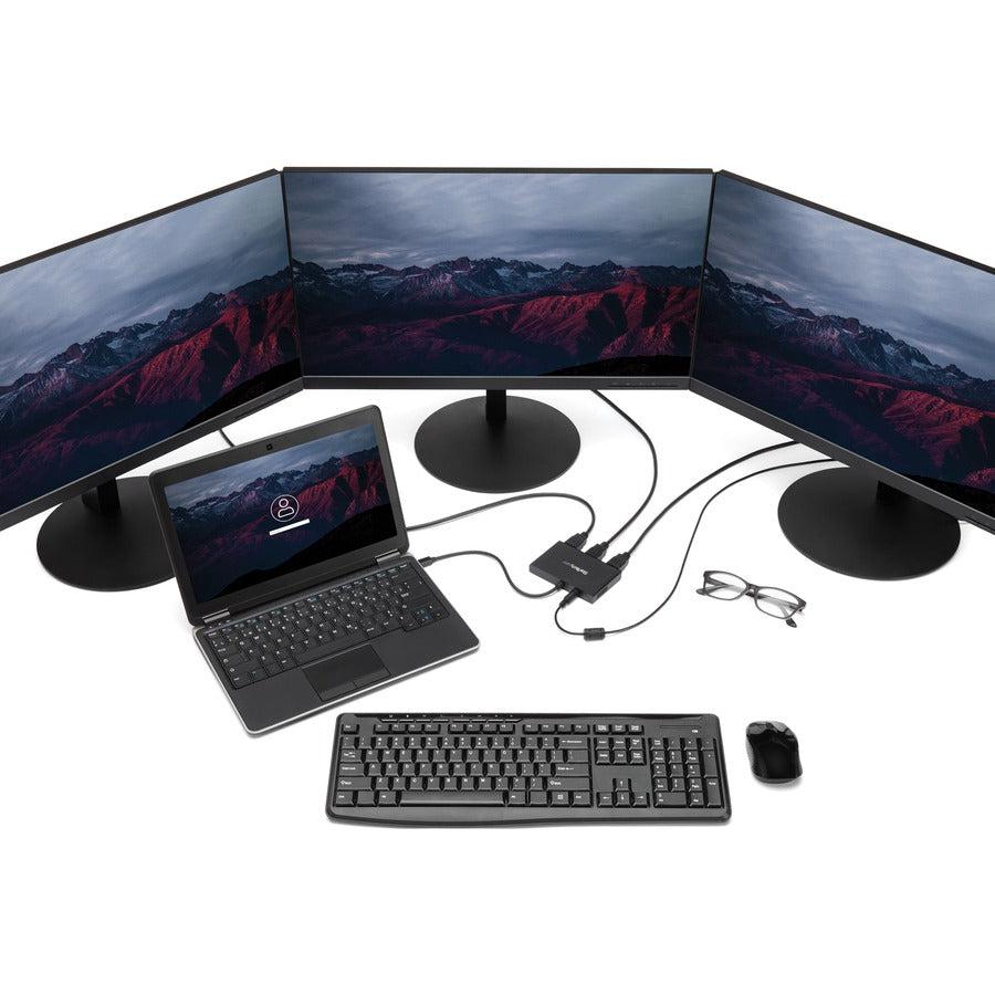 Startech.Com 3-Port Multi Monitor Adapter - Mini Displayport To Hdmi Mst Hub - Triple 1080P Or