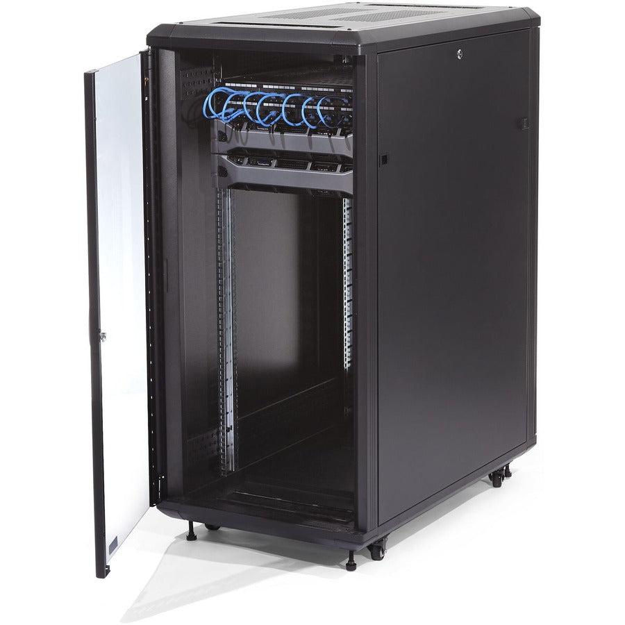 Startech.Com 32U 19" Server Rack Cabinet - Adjustable Depth 6-32" - Flat Pack - Lockable 4-Post
