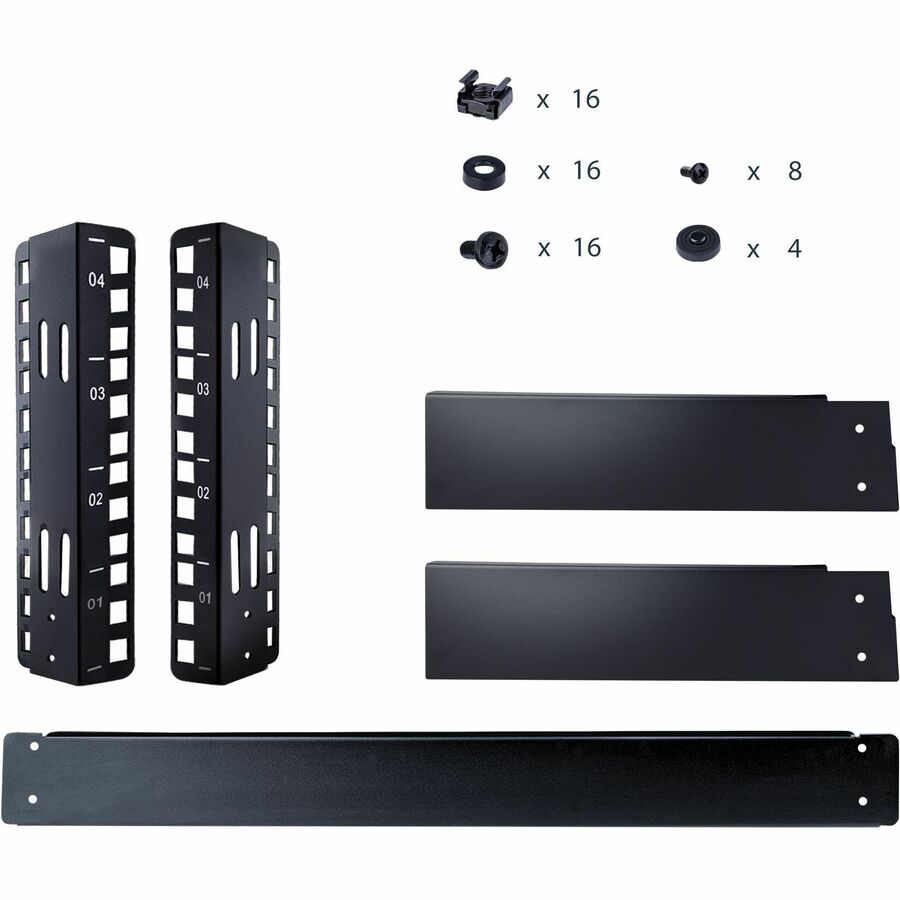 Startech.Com 4U 19" Desktop Open Frame Rack - 2 Post Free-Standing Network Rack Switch Depth For