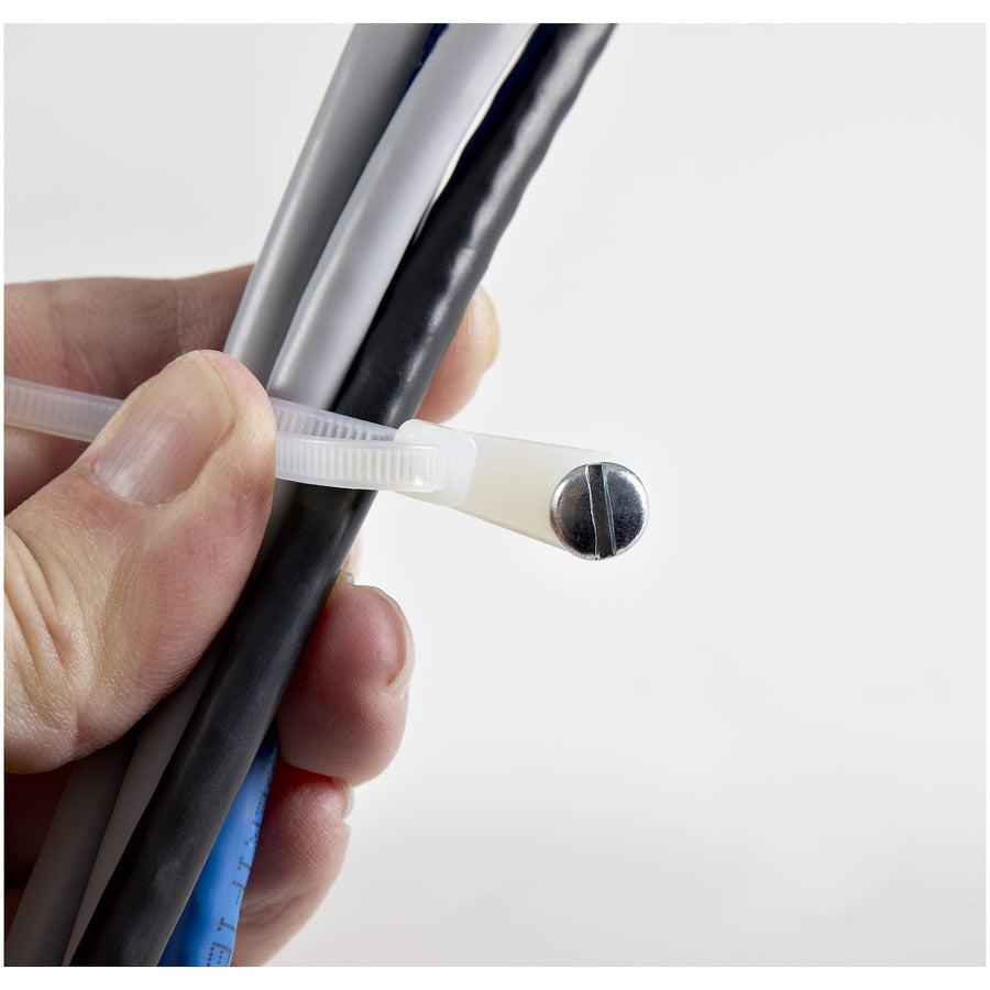 Startech.Com 6"(15Cm) Cable Ties With Mounting Hole - 1/8"(3Mm) Wide, 1-1/2"(40Mm) Bundle Dia.