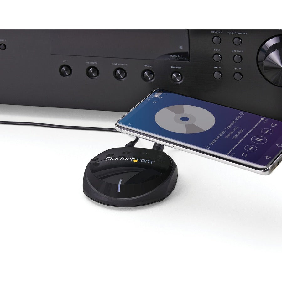 Startech.Com Bluetooth 5.0 Audio Receiver With Nfc - Bluetooth Wireless Audio Adapter Bt 5.0 -