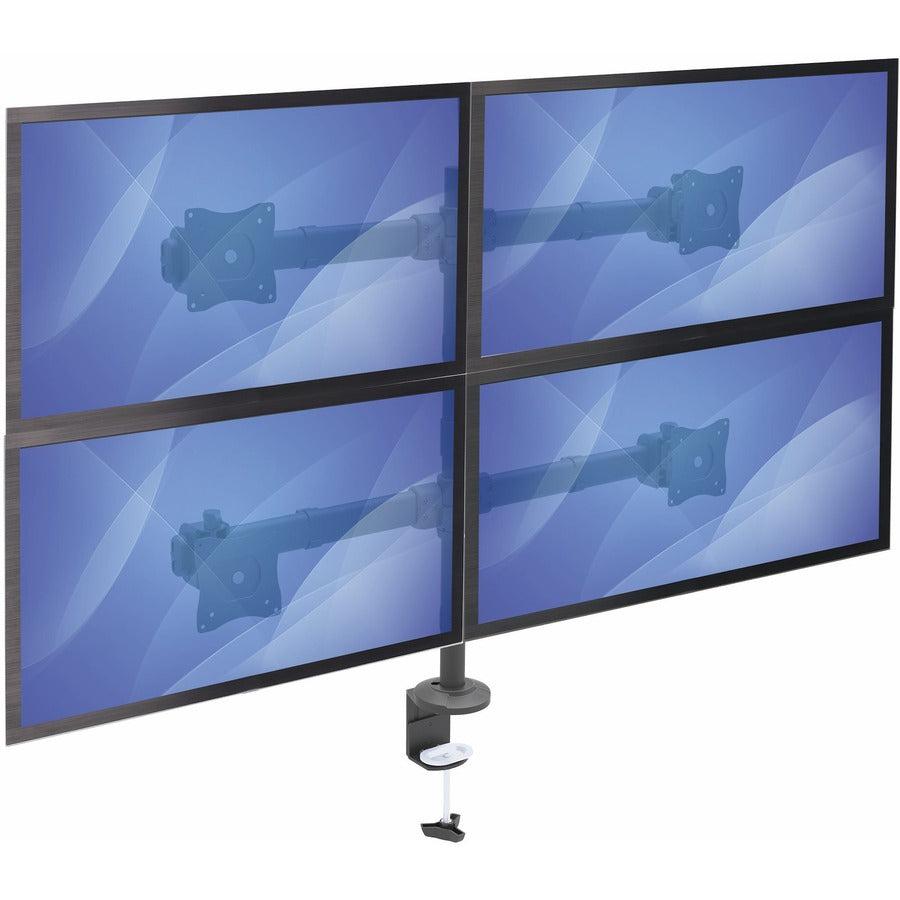 Startech.Com Desk Mount Quad Monitor Arm - Ergonomic Vesa 4 Monitor Mount 2X2 Up To 27" -