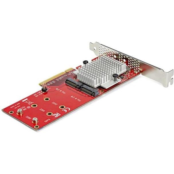 Startech.Com Dual M.2 Pcie Ssd Adapter Card - X8 / X16 Dual Nvme Or Ahci M.2 Ssd To Pci Express