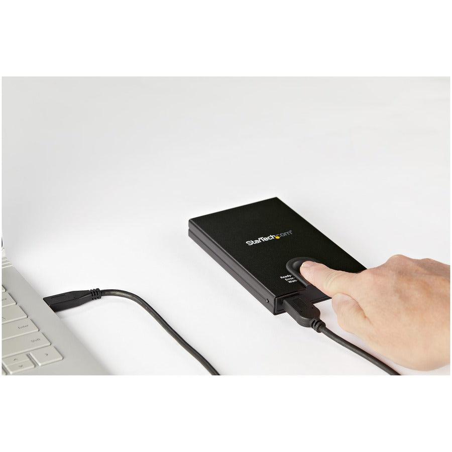 Startech.Com Encrypted Hard Drive Enclosure - Fingerprint Access - For 2.5” Sata