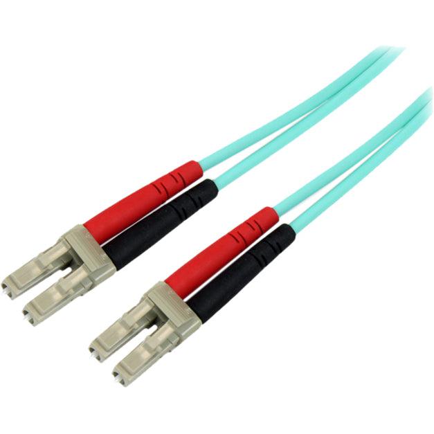 Startech.Com Fiber Optic Cable - 10 Gb Aqua - Multimode Duplex 50/125 - Lszh - Lc/Lc - 10 M