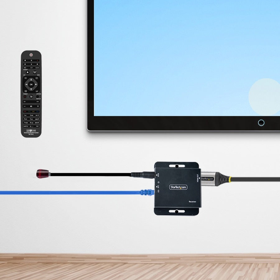 Startech.Com Hdmi Extender Over Cat6/Cat5, 4K30Hz/130Ft Or 1080P/230Ft Video Extender, Hdmi Over Ethernet Extender, Poc Hdmi Transmitter And Receiver Kit, Ir Ext. - Local Video