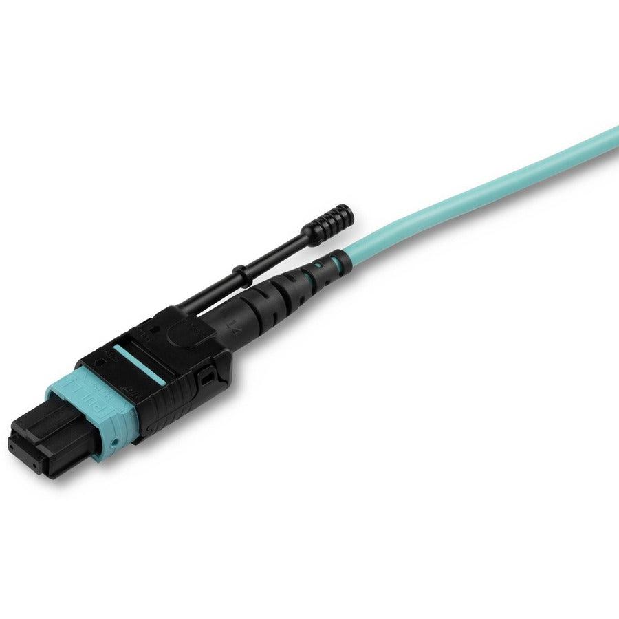Startech.Com Mpo/Mtp To Lc Breakout Cable - Plenum-Rated - Om3, 40Gb - Push/Pull-Tab - 2 M (6 Ft.)