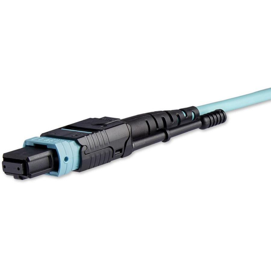 Startech.Com Mpo/Mtp To Lc Breakout Cable - Plenum-Rated - Om3, 40Gb - Push/Pull-Tab - 3 M (10 Ft.)