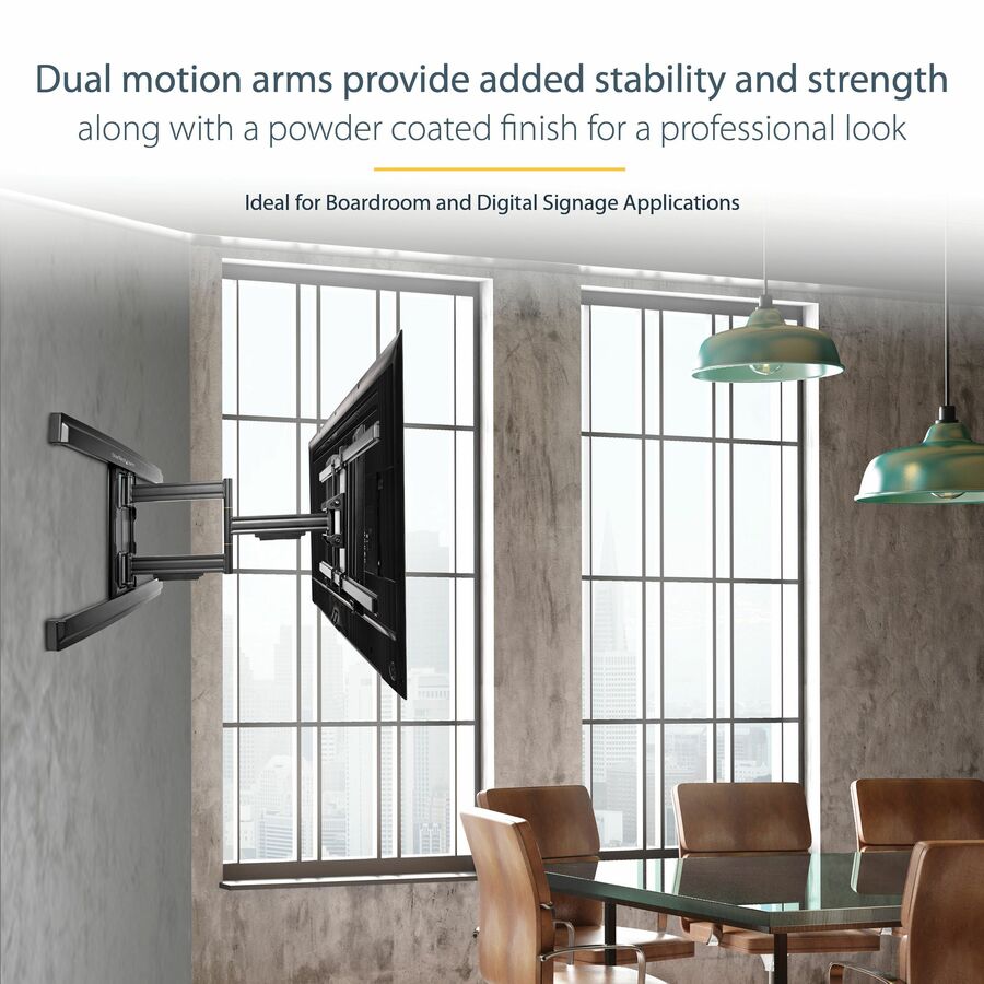 Startech.Com Tv Wall Mount For Up To 80 Inch (110Lb) Vesa Mount Displays - Low Profile Full Motion