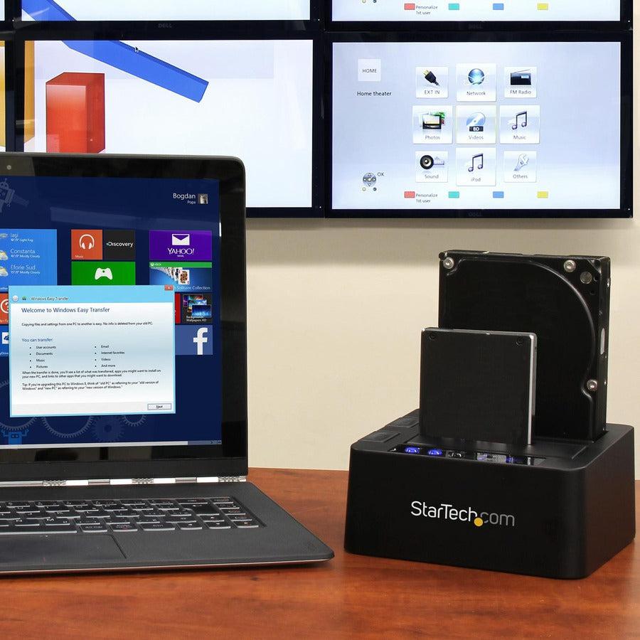 Startech.Com Usb 3.1 (10Gbps) Standalone Duplicator Dock For 2.5" & 3.5" Sata Ssd/Hdd Drives - With Fast-Speed Duplication Up To 28Gb/Min