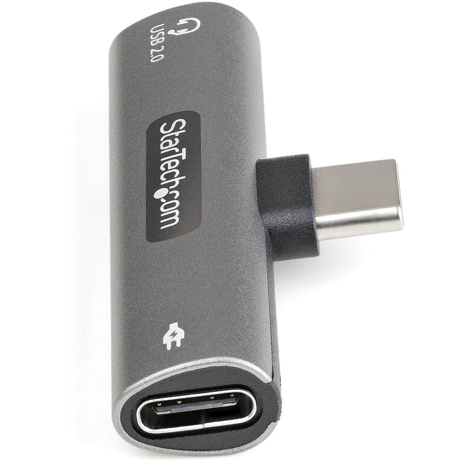 Startech.Com Usb C Audio & Charge Adapter - Usb-C Audio Adapter W/ Usb-C Audio Headphone/Headset