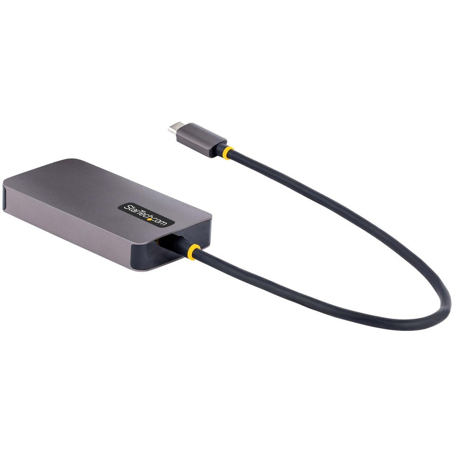 Startech.Com Usb C Video Adapter, Usb C To Hdmi Dvi Vga Adapter, 4K 60Hz, Aluminum, Video Display Adapter, Usb Type C Travel Adapter