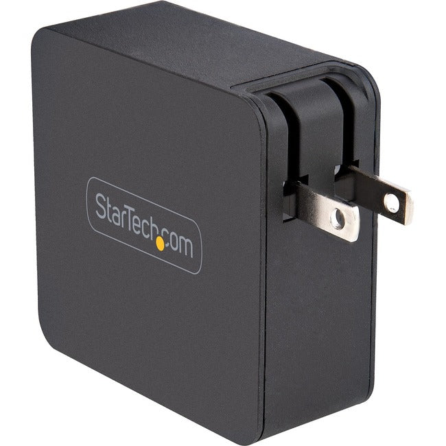 Startech.Com Usb C Wall Charger, Usb C Laptop Charger 60W Pd, 6Ft/2M Cable, Universal Compact Type C Power Adapter, Dell Xps, Lenovo X1 Carbon, Hp Elitebook, Macbook, Usb If/Etl Certified - 60W Pd3.0 Wall Charger (Wch1Cbk) - Power Adapter - Ac 100-240 V -