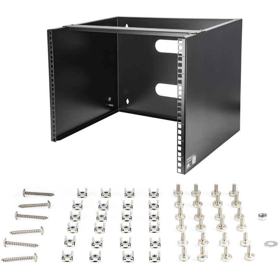Startech.Com Wall-Mount Bracket For Shallow Rack-Mount Equipment - Solid Steel - 8U