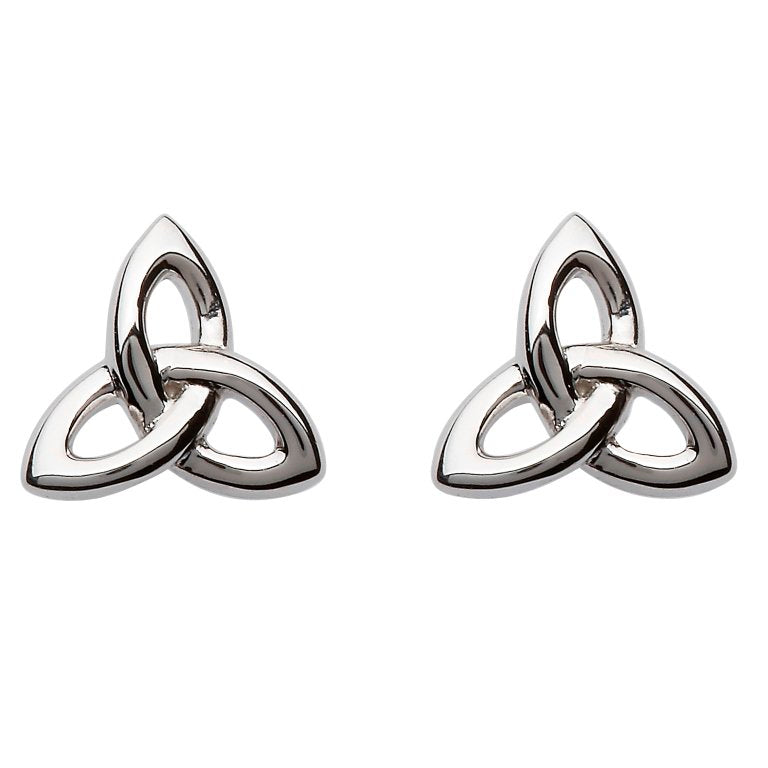 Sterling Silver Trinity Knot Stud Earrings