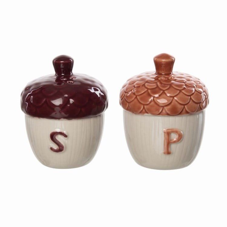 Stoneware Moody Acorn S/P S/2