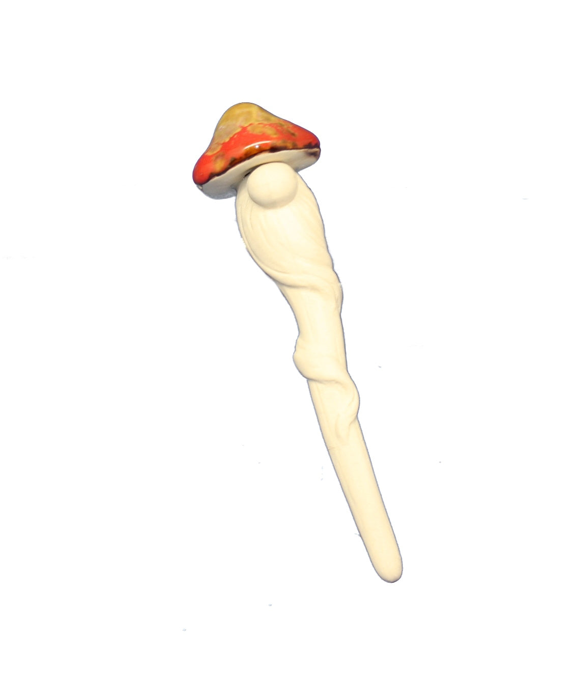 Stoneware Mushroom Plant Stake -