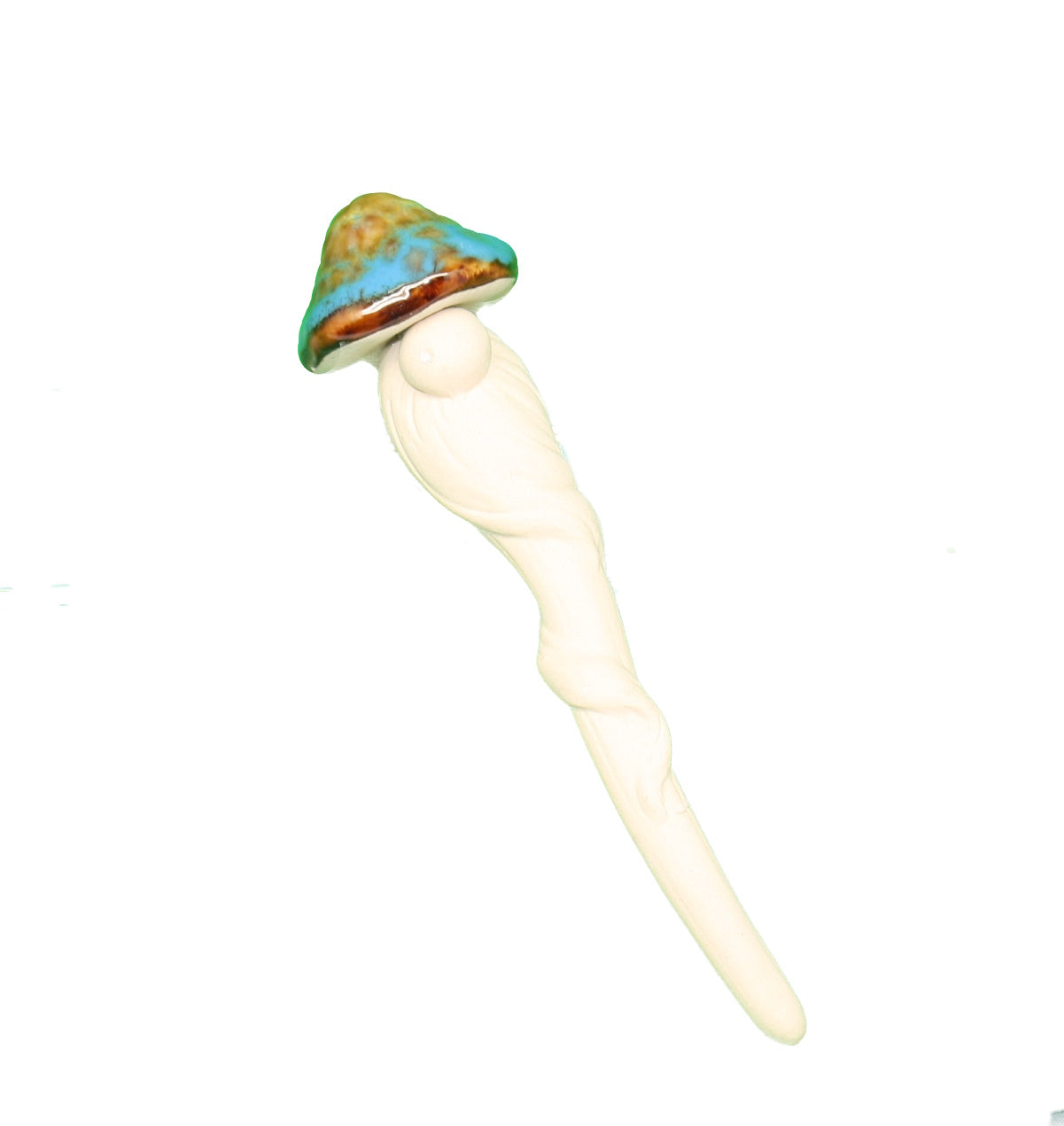 Stoneware Mushroom Plant Stake -