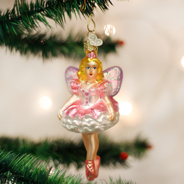 Sugar Plum Fairy Glass Ornament