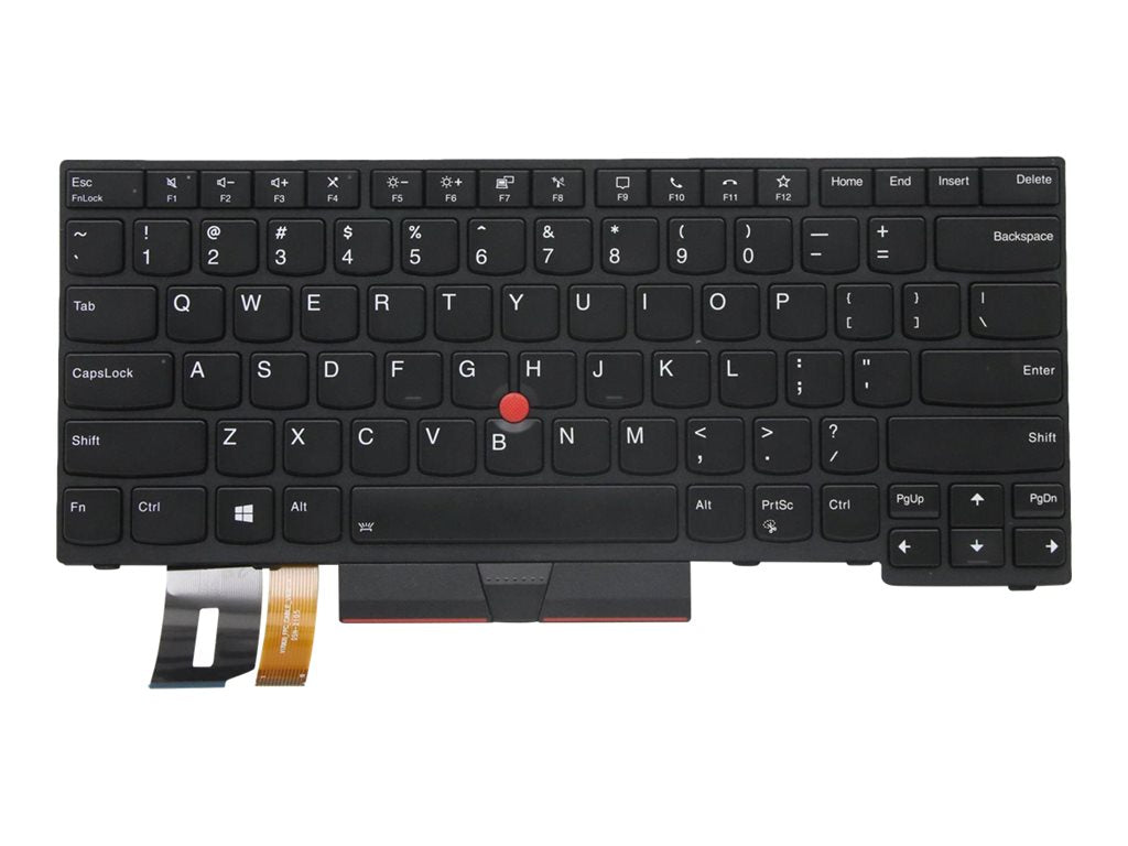 Sunrex - Notebook replacement keyboard - with Trackpoint - backlit - English - black - for ThinkPad P14s Gen 1; P14s Gen