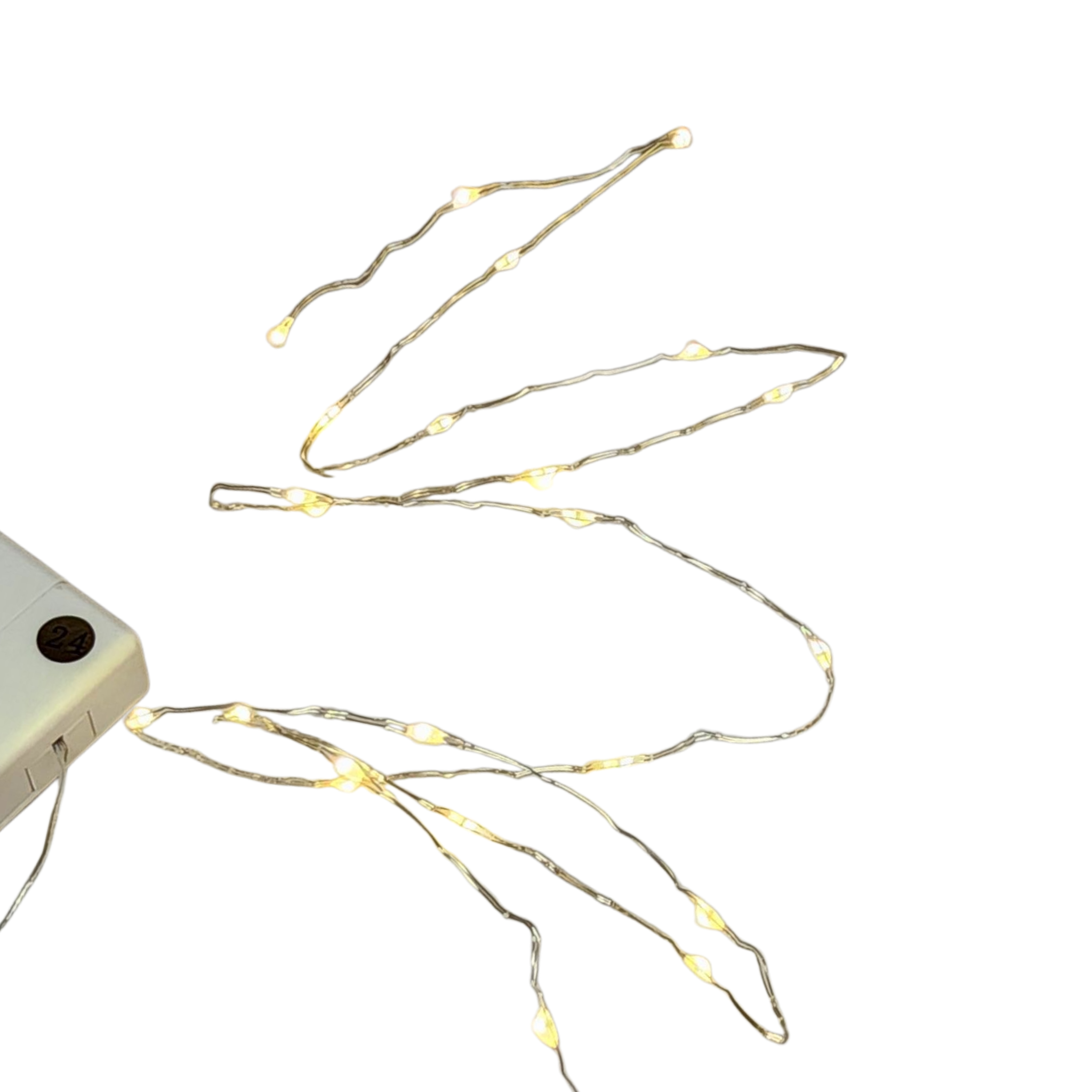 Super Bright Yellow 24 LED Light String for Villages