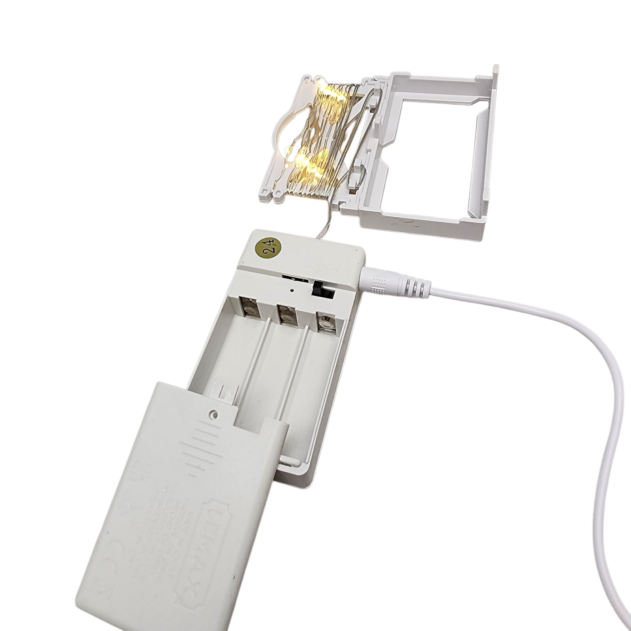 Super Bright Yellow 24 LED Light String for Villages