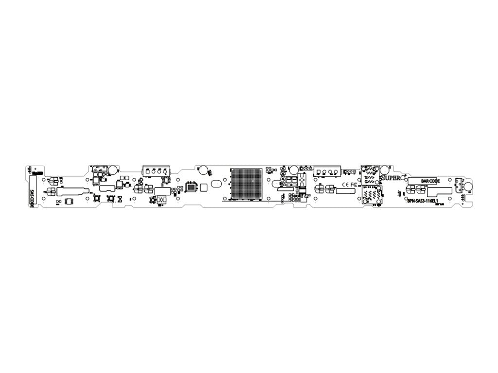 Supermicro BPN-SAS3-116EL1 - Server SAS backplane - for SuperServer 1028U-E1CR4+, 1028U-E1CRTP+