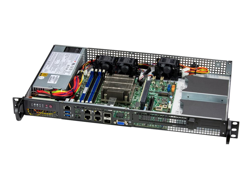 Supermicro IoT SuperServer 510D-8C-FN6P - Server - rack-mountable - 1U - 1-way - no CPU up to - RAM 0 GB - SATA/PCI