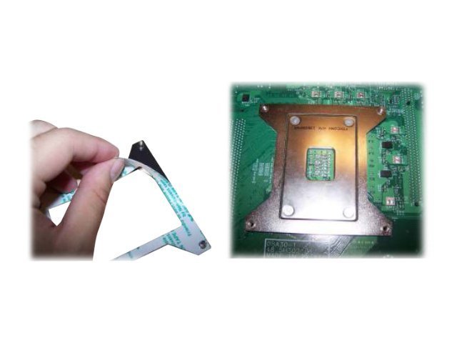 Supermicro - Processor back plate - (for: LGA1366) - for SUPERMICRO C7X58, X8SAX, X8ST3-F, X8STE