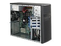Supermicro SC732 D4F-500B - Tower - extended ATX 865 Watt - black - USB/FireWire/Audio CSE-732D4F-865B