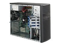 Supermicro SC732 i-500B - Tower - extended ATX 500 Watt - black - USB CSE-732I-500B