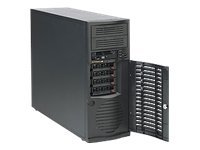 Supermicro SC733 T-500B - Tower - extended ATX - SATA/SAS - hot-swap 500 Watt - black - USB CSE-733T-500B