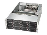 Supermicro SC846 BE16-R1K28B - Rack-mountable - 4U - enhanced extended ATX - SAS - hot-swap 1280 Watt - black CSE-846BE16-R1K28B