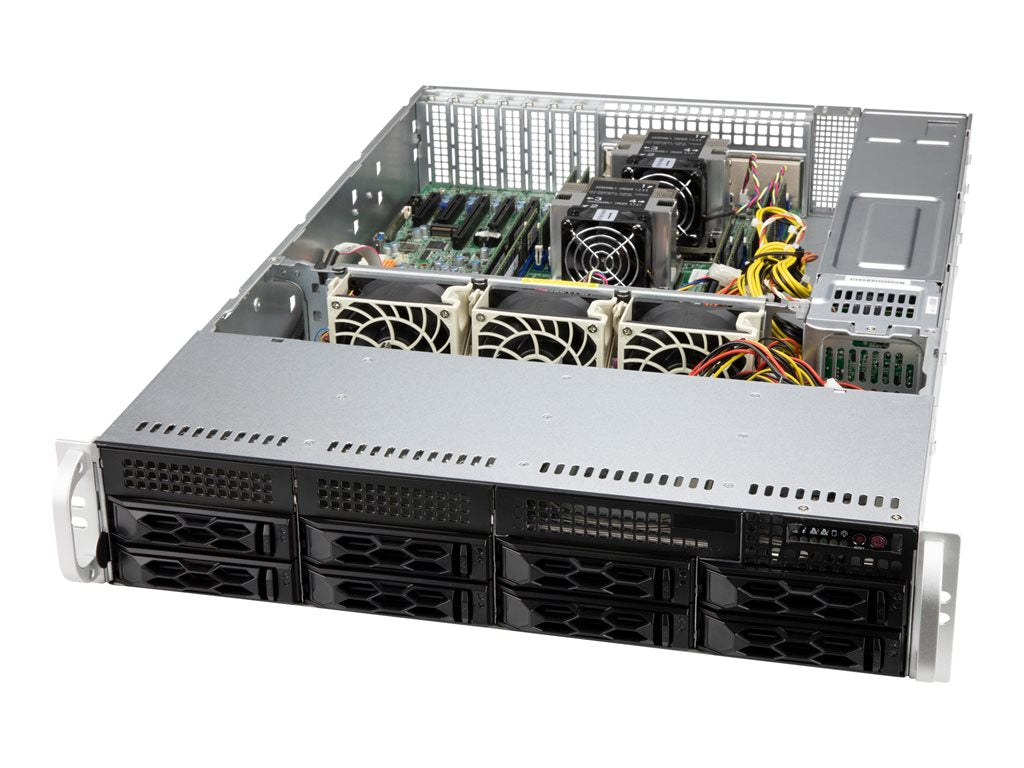 Supermicro SCLA25TQC R609LP - Rack-mountable - 2U - enhanced extended ATX - SATA/SAS - hot-swap 650 Watt - black