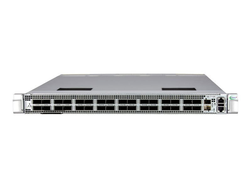 Supermicro SSE-T7132S - Switch - L3 - managed - 32 x 400 Gigabit QSFP-DD + 2 x SFP+ - front to back airflow - desktop, rack-mountable SSE-T7132SR