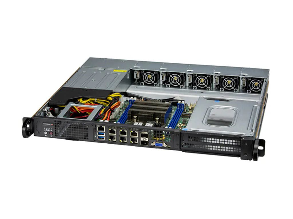 Supermicro SuperServer 110D-20C-FRDN8TP - Server - rack-mountable 1U - 1 x Xeon D-2796NT / up to 3.1 GHz - RAM 0 GB - no HDD SYS-110D-20C-FRDN8TP