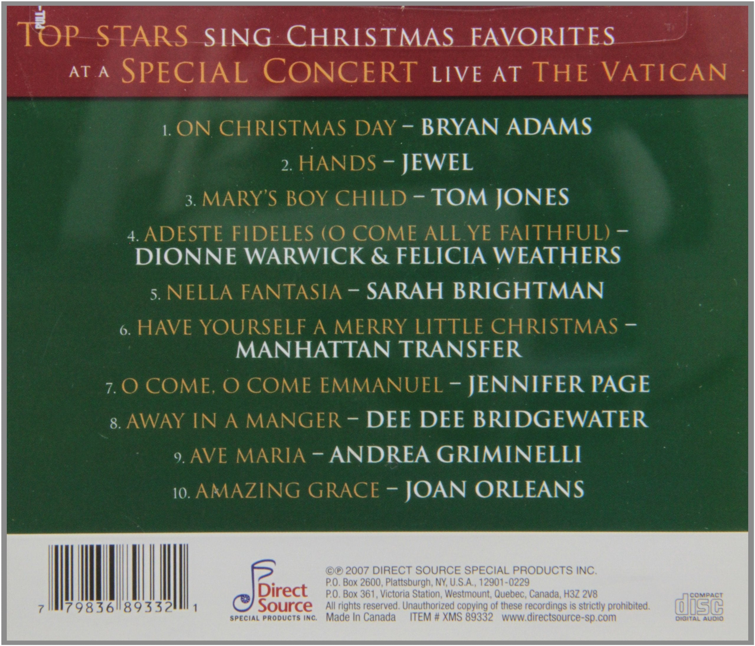 Superstar Christmas In Rome - CD